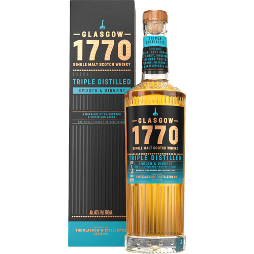 Glasgow 1770 Single Malt Scotch Whisky Triple Distilled 46% 700ml